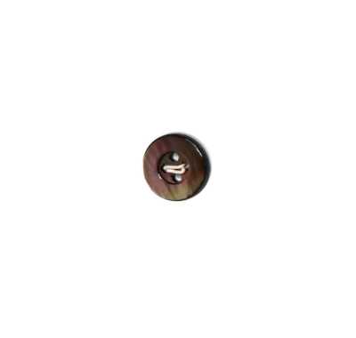 EX500 Four-hole Button With Rim, Black Mother Of Pearl Shell