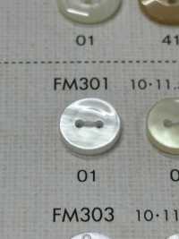 FM301 DAIYA BUTTONS Shell-like Polyester Button DAIYA BUTTON Sub Photo