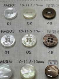 FM303 DAIYA BUTTONS Shell-like Polyester Button DAIYA BUTTON(DAIYA BUTTON) Sub Photo