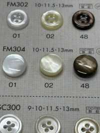 FM304 DAIYA BUTTONS Shell-like Polyester Button DAIYA BUTTON Sub Photo