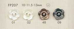 FP207 DAIYA BUTTONS Shell-Look Polyester Button (Flower Shape)
