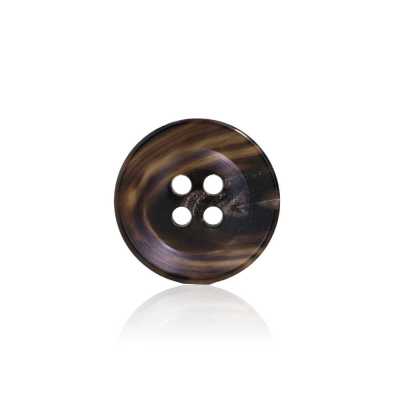 HB250 Real Buffalo Horn 4-hole Button HB250