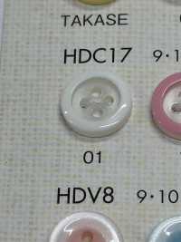 HDC17 DAIYA BUTTONS Impact Resistant HYPER DURABLE "" Series Shell-like Polyester Button "" DAIYA BUTTON Sub Photo