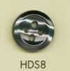 HDS8 DAIYA BUTTONS Shock-Resistant HYPER DURABLE Series Shell-Look Polyester Button