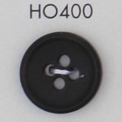 HO400 Natural Material Real Buffalo Horn 4-Hole Button