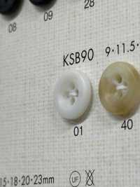 KSB90 Elegant 4-hole Polyester Button DAIYA BUTTON Sub Photo