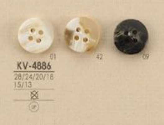 KV4886 Buffalo-style 4-hole Polyester Button