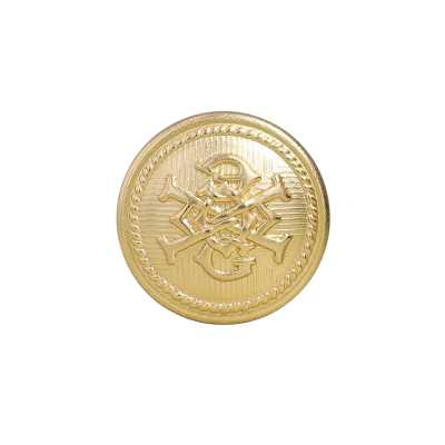 MA0950 Brass Circular Ring Half-Ring Shank Button