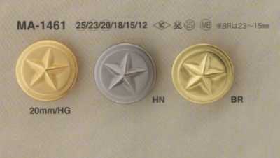 MA1461 Brass Circular Ring Half-ring Shank Button