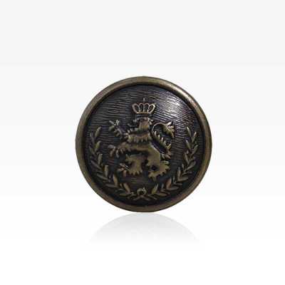 MA2236 Brass Circular Ring Half-ring Shank Button