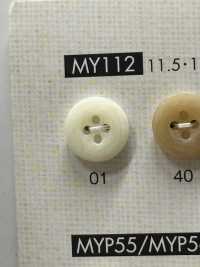 MY112 Simple And Elegant 4-hole Polyester Button For Shirts And Blouses DAIYA BUTTON Sub Photo