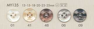 MY135 DAIYA BUTTONS Shell-style Polyester Button