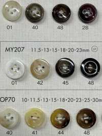 MY207 Adult Elegant 4-hole Polyester Button DAIYA BUTTON Sub Photo