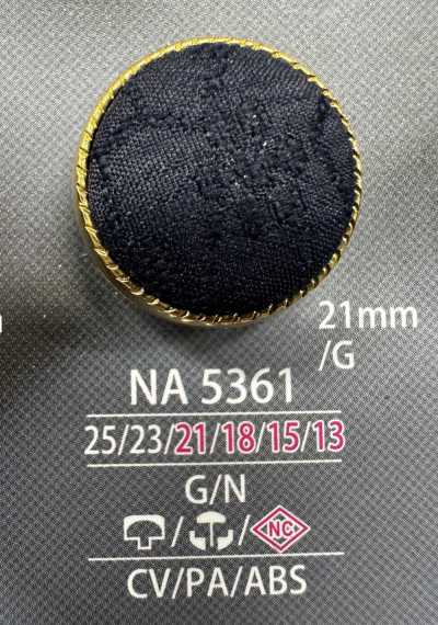NA5361 Cap And Close Post Combination Covered Button
