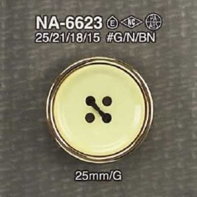 NA6623 Front-hole 4-hole Button Made Of Nylon Resin/ABS Resin
