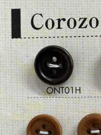 ONT01H Natural Material Corozo Nut 4-hole Button DAIYA BUTTON Sub Photo