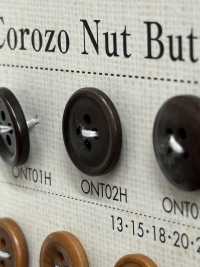 ONT02H Natural Material Corozo Nut 4-hole Button DAIYA BUTTON(DAIYA BUTTON) Sub Photo