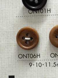 ONT06H Natural Material Corozo Nut With Edge 4 Hole Button DAIYA BUTTON Sub Photo