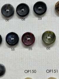 OP141 Buffalo-like 4-hole Polyester Button DAIYA BUTTON Sub Photo