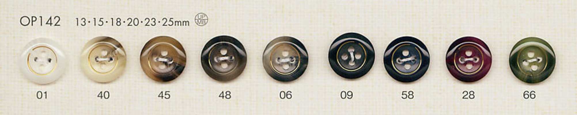 Elegant Buffalo Horn-Style 4-Hole Polyester Button