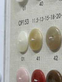 OP153 Polyester Resin 2-hole Button DAIYA BUTTON Sub Photo