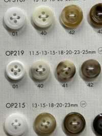 OP219 Colorful Buffalo-like 4-hole Polyester Button DAIYA BUTTON Sub Photo