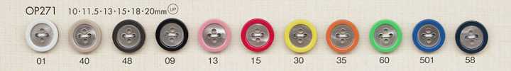 OP271 Pop Colorful Polyester Buttons For Shirts