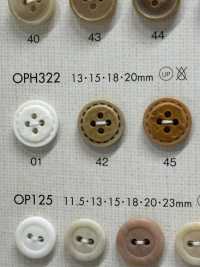 OPH322 Natural Stitch Style 4-hole Button DAIYA BUTTON Sub Photo