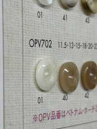 OPV702 Simple And Elegant 2-hole Polyester Button For Shirts And Blouses DAIYA BUTTON Sub Photo