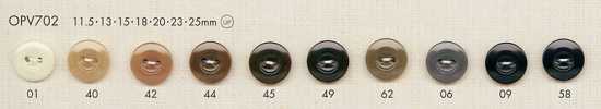 OPV702 Simple Elegant Two-Hole Polyester Button For Shirts And Blouses