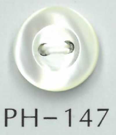 PH147 2-hole Recessed Shell Button