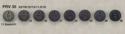 PRV35 Urea Resin Front-Hole 2-Hole Button