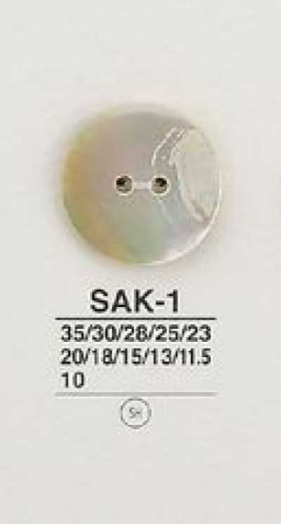 SAK1 Natural Material 2-Hole Shell Button