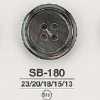 SB180 Black Mother-of-pearl Shell 4-hole Button