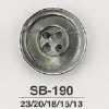 SB190 Black Mother-of-pearl Shell 4-hole Button