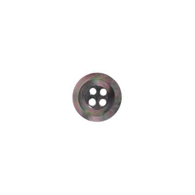 Black Mother-of-pearl Shell 4-hole Button