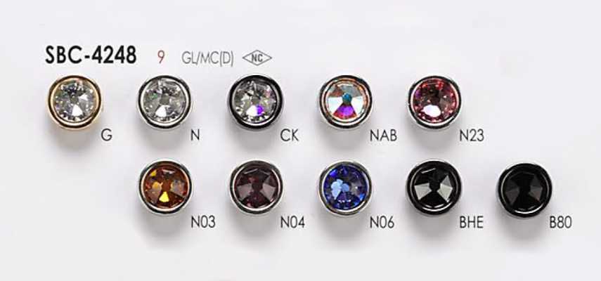 SBC4248 Crystal Stone Button