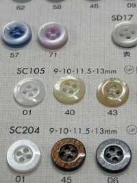 SC105 DAIYA BUTTONS Impact Resistant HYPER DURABLE "" Series Shell-like Polyester Button "" DAIYA BUTTON Sub Photo