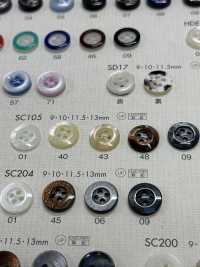 SC105 DAIYA BUTTONS Impact Resistant HYPER DURABLE "" Series Shell-like Polyester Button "" DAIYA BUTTON Sub Photo