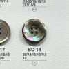 SC18 Natural Material Shell 4-hole Glossy Button