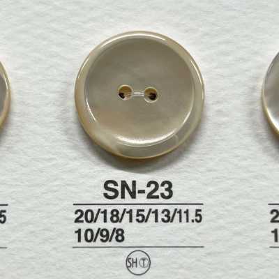 SN23 Natural Material Takase Shell Two-hole Glossy Button