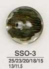 SSO3 Natural Material Shell 2 Holes Glossy Button