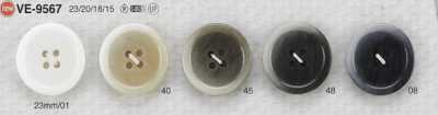 VE9567 Polyester Resin 4-hole Button