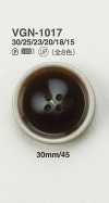VGN1017 Flat Buffalo Horn-look Button