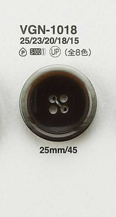 Flat Buffalo Horn-look Button