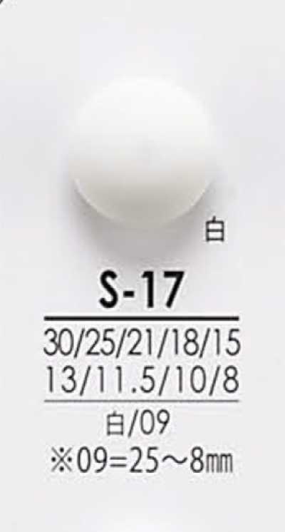S17 Buttons For Shirts To Coats, For Black And Dyed Garments