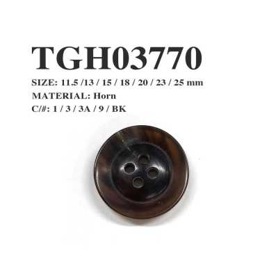 TGH03770 Original Buffalo Horn Four-Hole Button