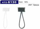 472-6130 Button Loop Braided Type Total Length 40mm (10 Pieces)