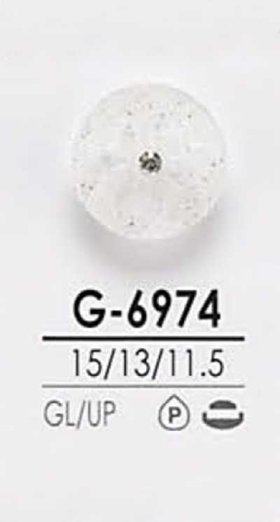 G6974 Dyeing Use Pin-Curl Style Crystal Stone Button
