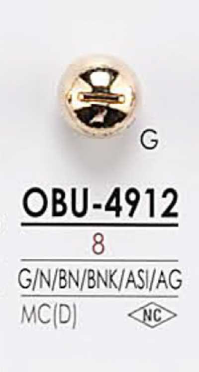 OBU4912 Screw Motif Metal Button